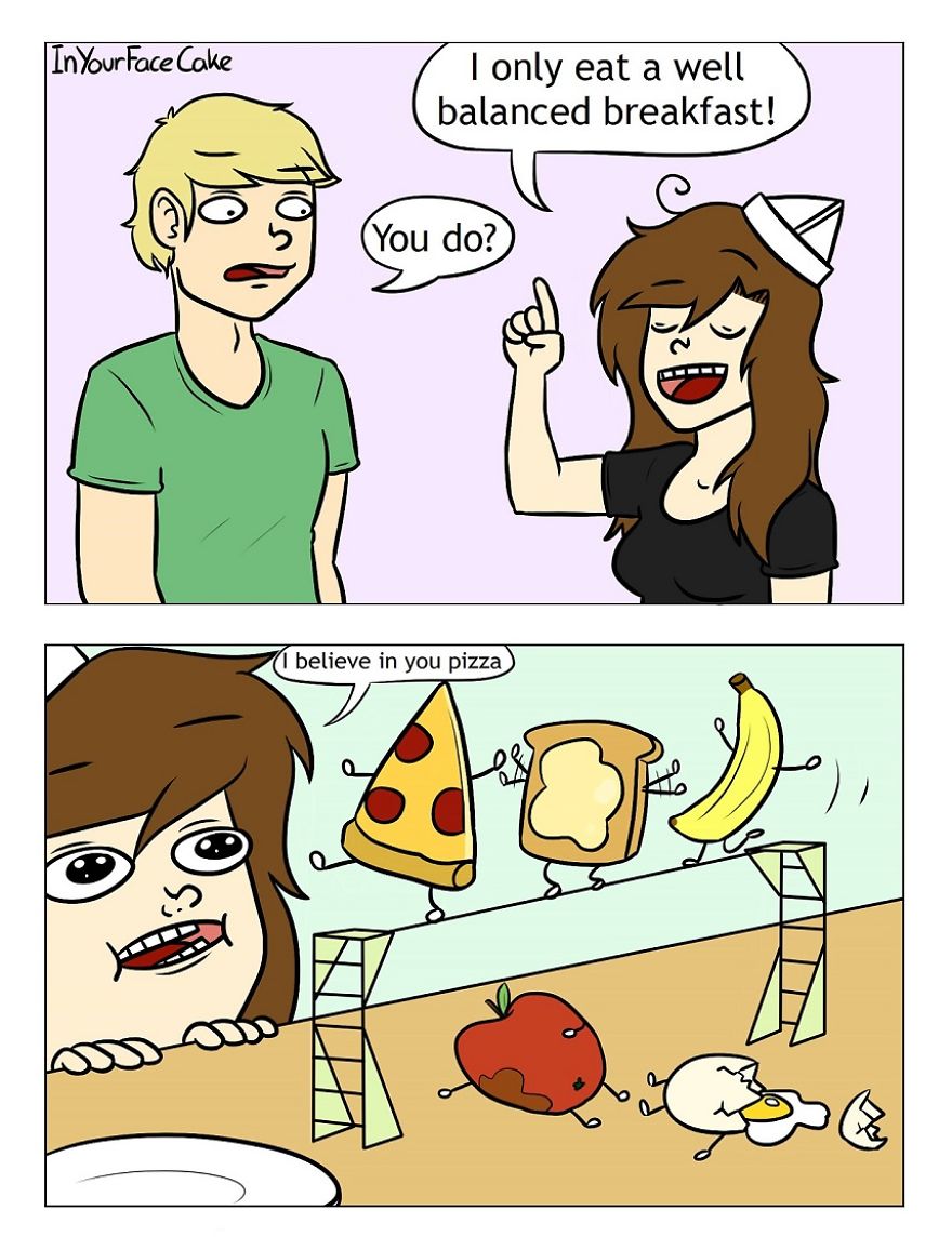 In Your Face Cake Comics - Oc