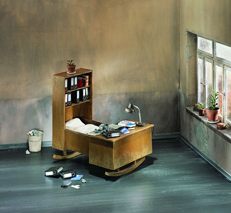 German Photographer Satirizes Modern Society With Its Perfect Miniatures