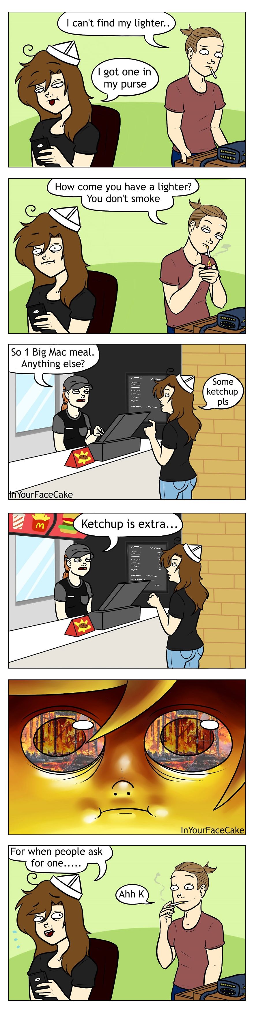 In Your Face Cake Comics - Oc