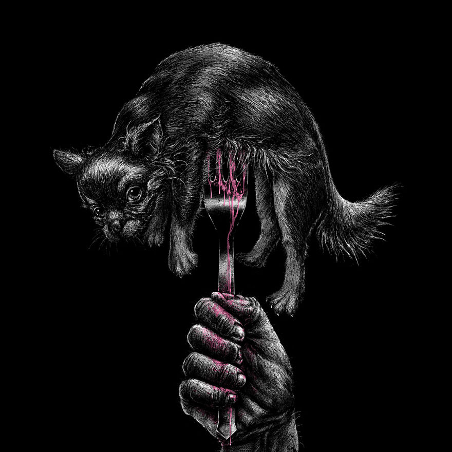 Human Animals By German Animal Rights Artist Roland Straller