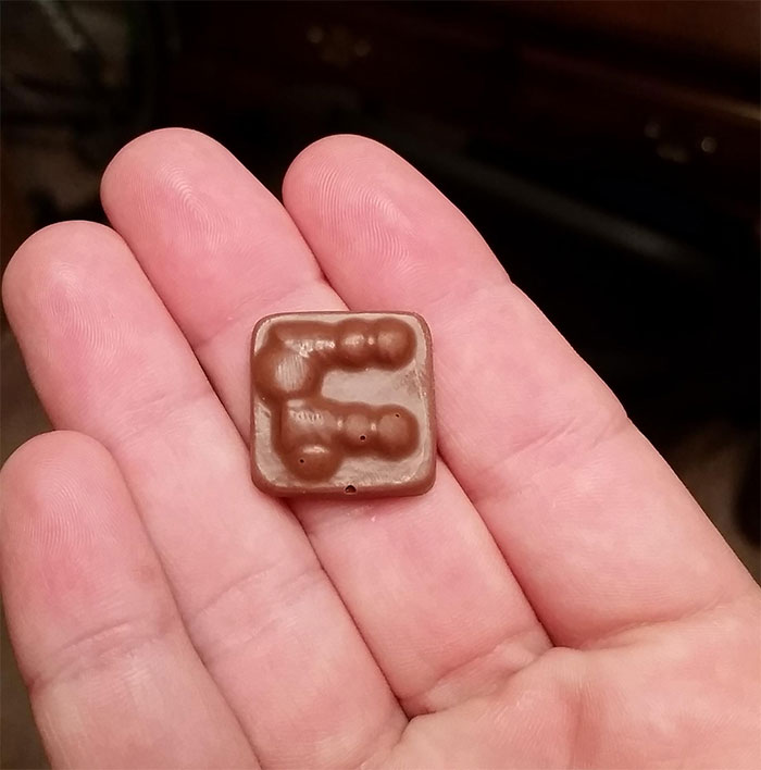 So I Get An Advent Calendar Every Year Before Christmas That Comes With Little Chocolate Squares With A Christmas Design On It For Each Day Leading Up To Christmas. This Was Today's