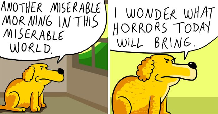 17 Hilariously Pessimistic Comics About Coco The Jolly Dog That Every Pessimist Will Relate To