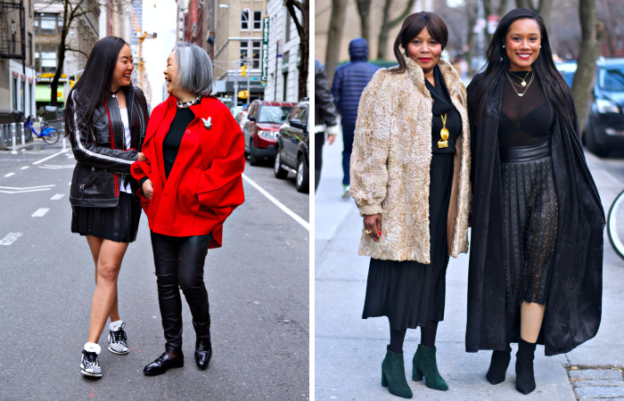 Stylish Mothers And Daughters In New York
