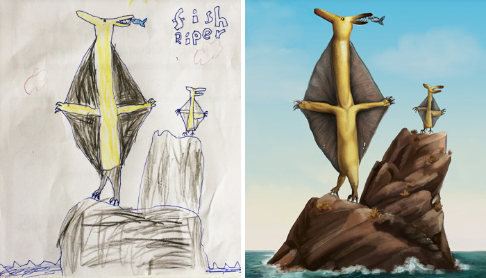 Paleontologist Brings Kids’ Dinosaur Drawings To Life And Decides If They Could Have Existed In Prehistoric Times