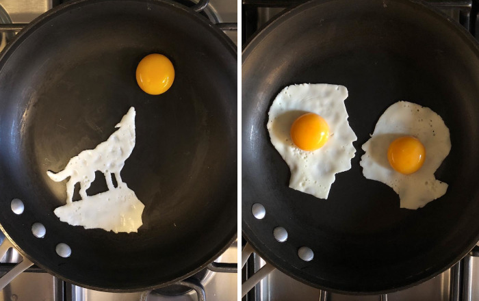 Artist Turns His Breakfast Eggs Into Works Of Art