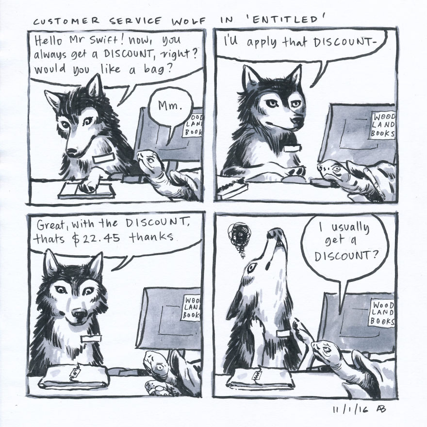 Customer Service Wolf In 'Entitled'