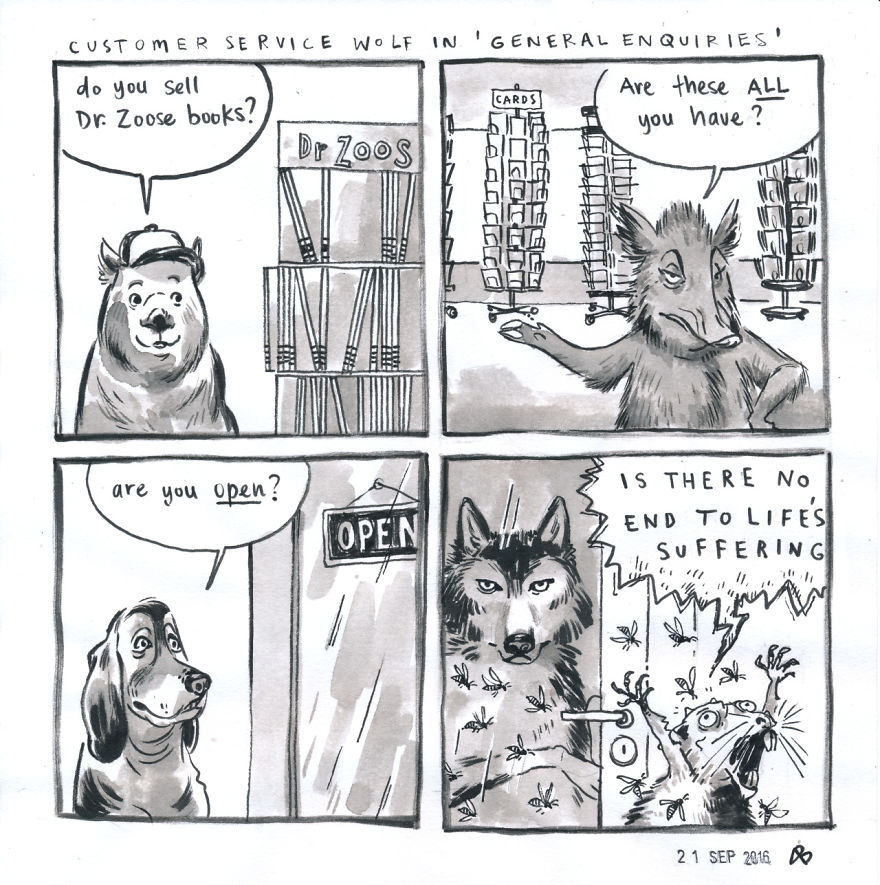 Customer Service Wolf In 'General Enquiries'