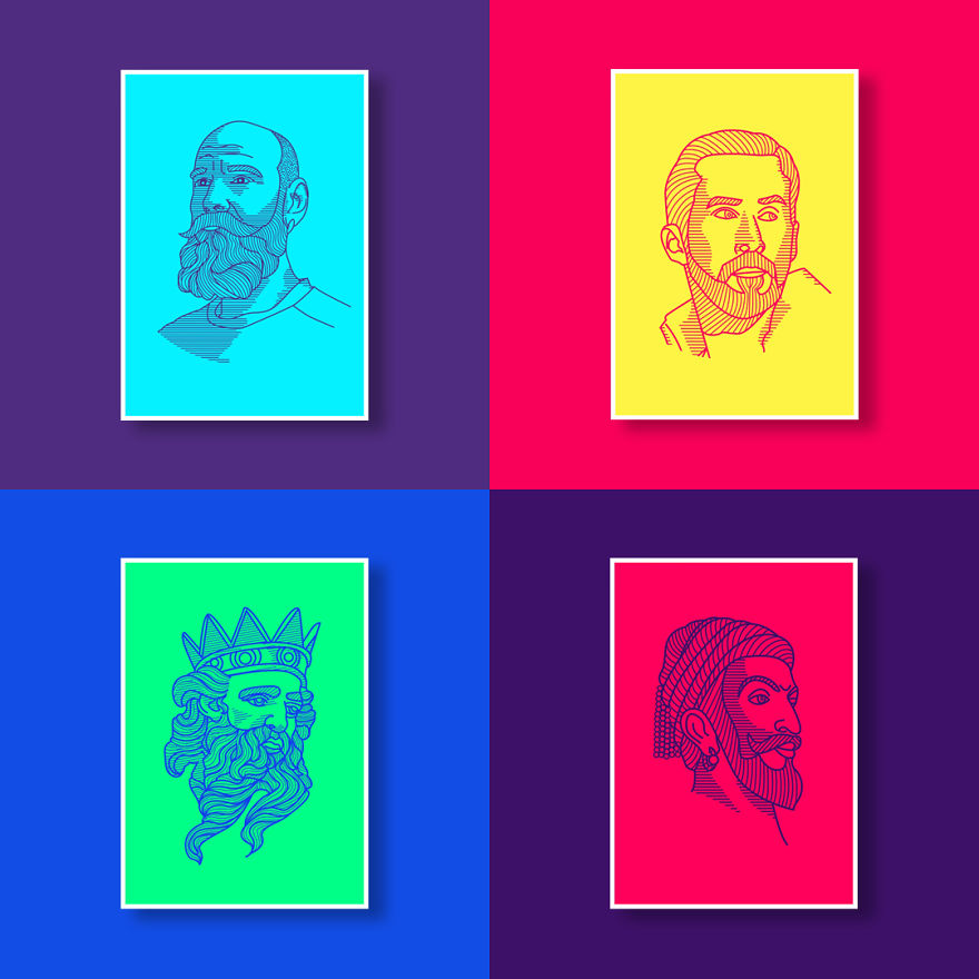 Lineart Portrait Illustrations