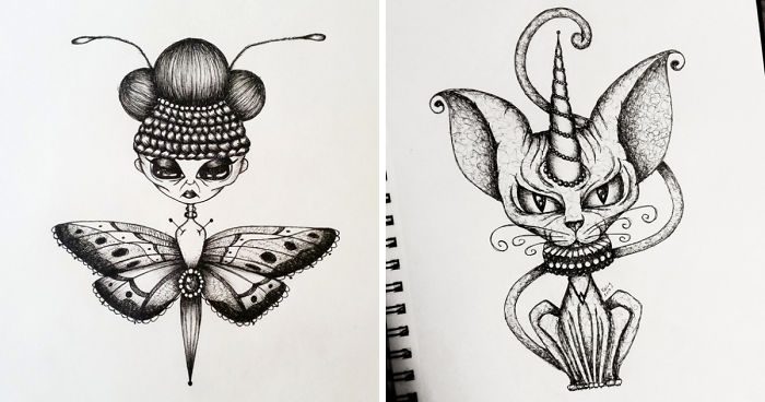 Creepy Surreal Inks That I Create