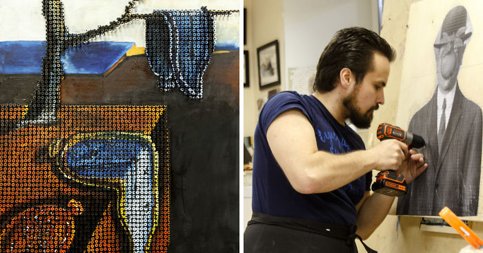 I Recreate Famous Paintings Using Screws
