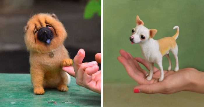 The Cutest Felted Dogs In The World