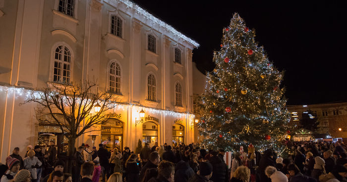 Christmas Lights In Székesfehérvár, Hungary