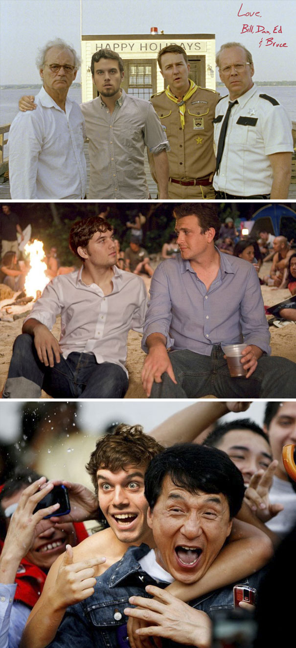 I Photoshop Myself With Celebrities For Yearly Christmas Cards