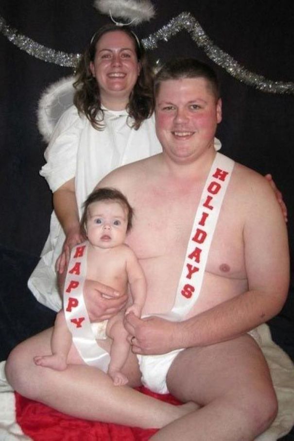 Dad Dresses Up As His Own Baby