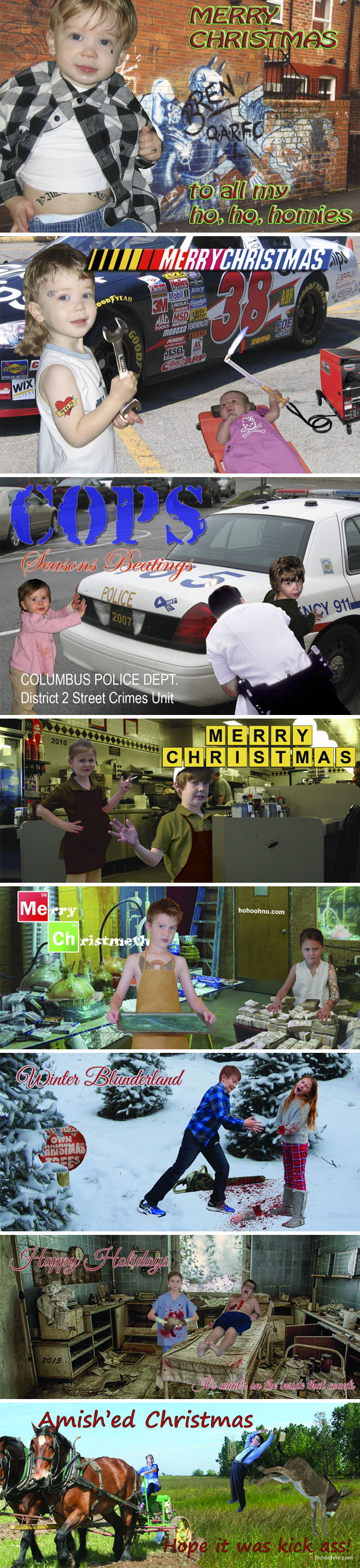 Shopped Family Christmas Cards. My Parents Hate Me. My Kids Will Hate Me More