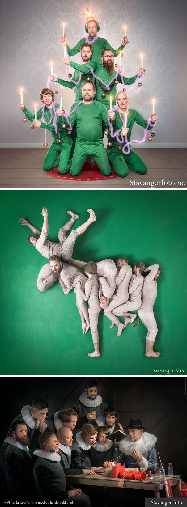 We Have A Tradition Of Doing "Different" Christmas Cards At Our Photography Store In Norway
