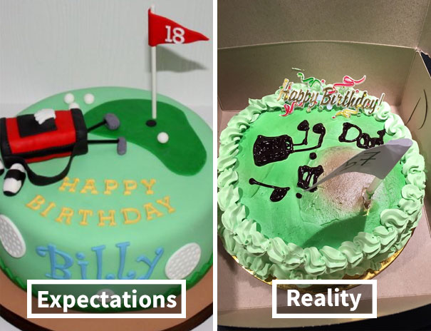 Ordered The Cake On The Left, Got The One On The Right