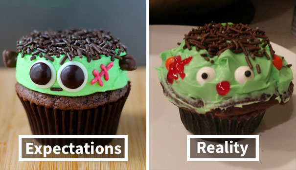 Girlfriend's Halloween Themed Cupcakes