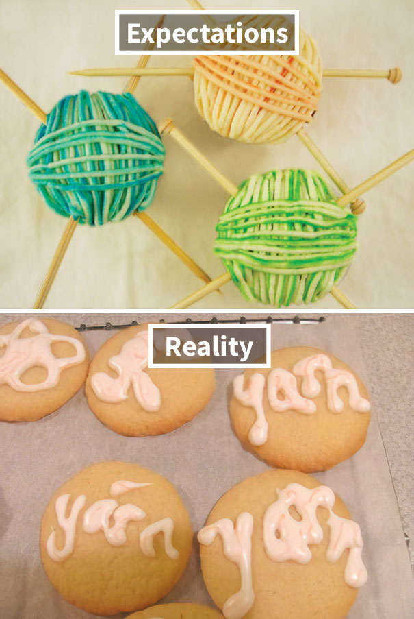 Melted Yarn Cookies