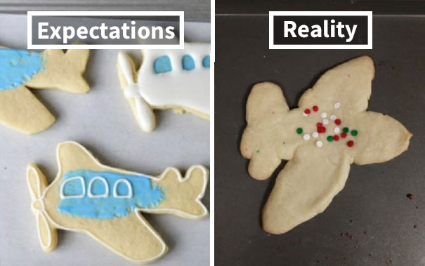 My 4 Year-Olds Wanted An Airplane Cookie To Decorate. Welp...