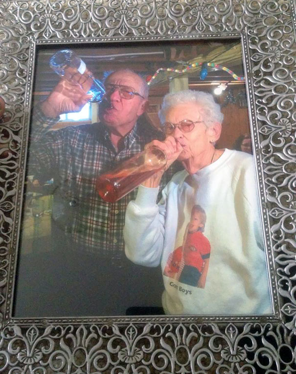 My Grandparents Got This Picture Framed From Their 60th Anniversary