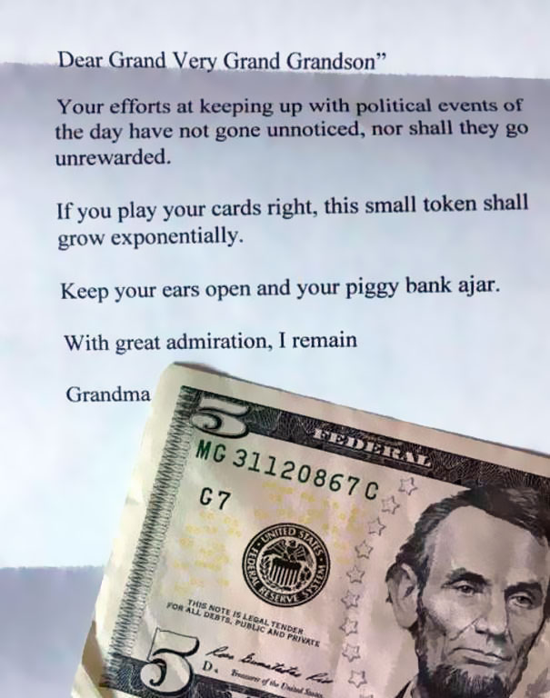 I'm 32-Years-Old. I Received This Letter From My Very Politically-Active 87-Year-Old Grandma Today