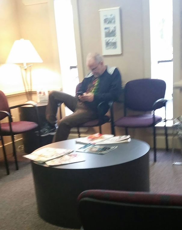 Saw This Teen-Grampa At My Dentist Today, Society Just Doesn't Get Him