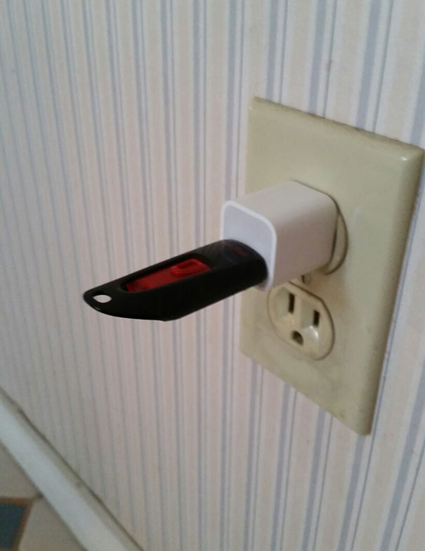 Had To Explain To My Grandmother That USB Stick Don't Need To Be Charged