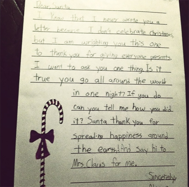 My Mom Is A 4th Grade Teacher. Here's One Of Her Muslim Student's Letters To Santa