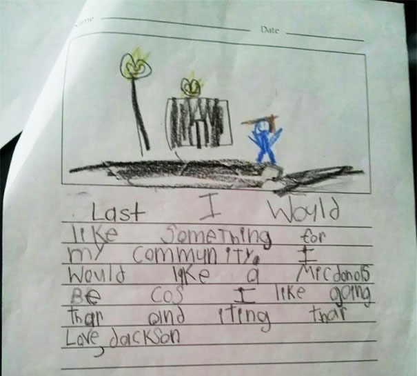 Something For My Community, Like... McDonalds