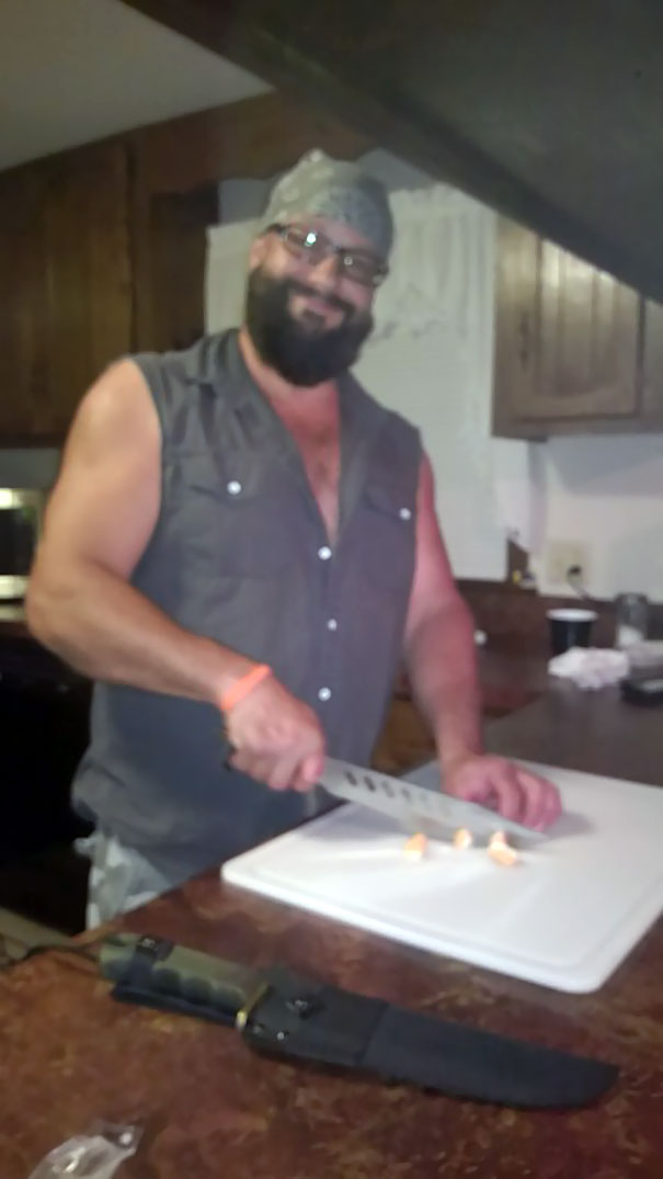 I Went Over To My Biker Friend's House Today. He Was In The Kitchen 'Entertaining' His 16-Year-Old Daughter And Her New Boyfriend. That's A String Cheese