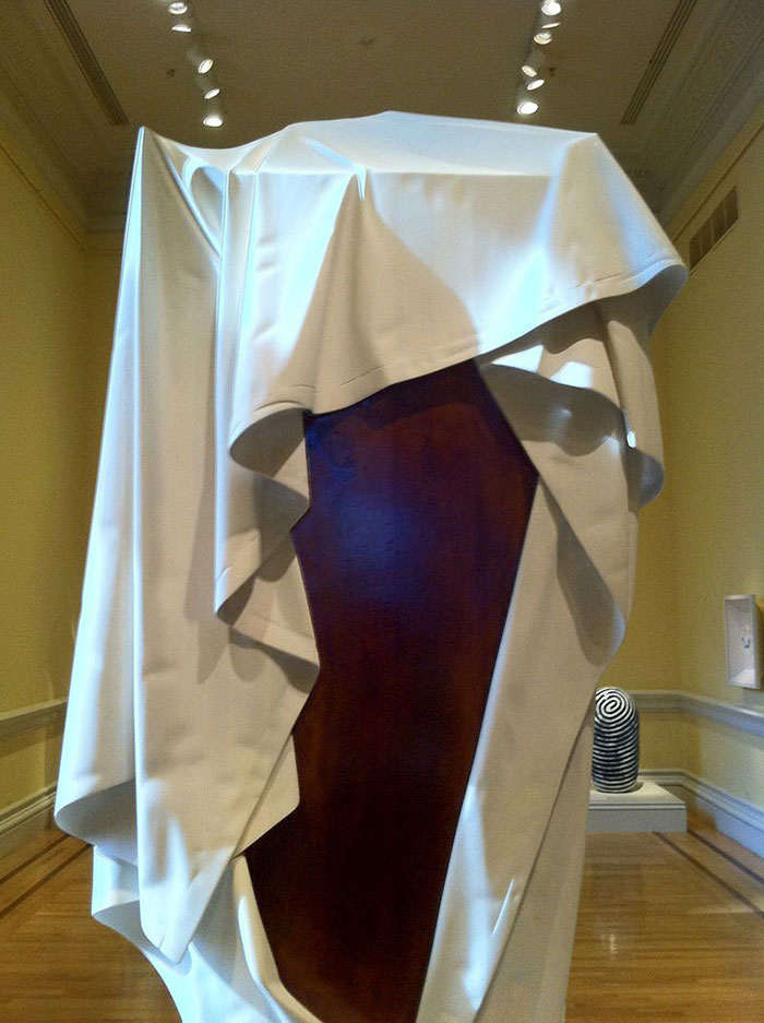 ghost-clock-white-sheet-wendell-castle-1 ghost-clock-white-sheet-wendell-castle-1