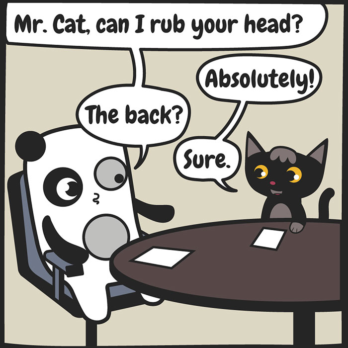 Little Girl Did An Interview With Her Cat And Someone Suggested It Should Be Illustrated, So We Did