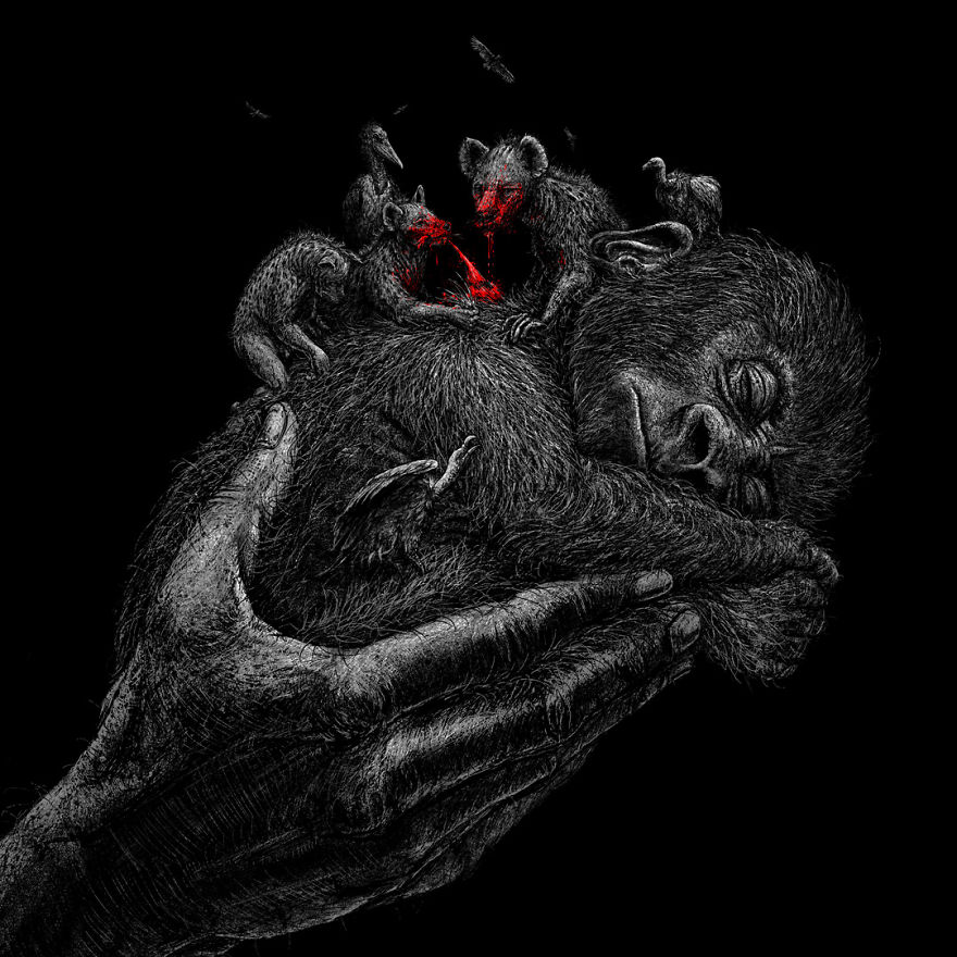 Human Animals By German Animal Rights Artist Roland Straller