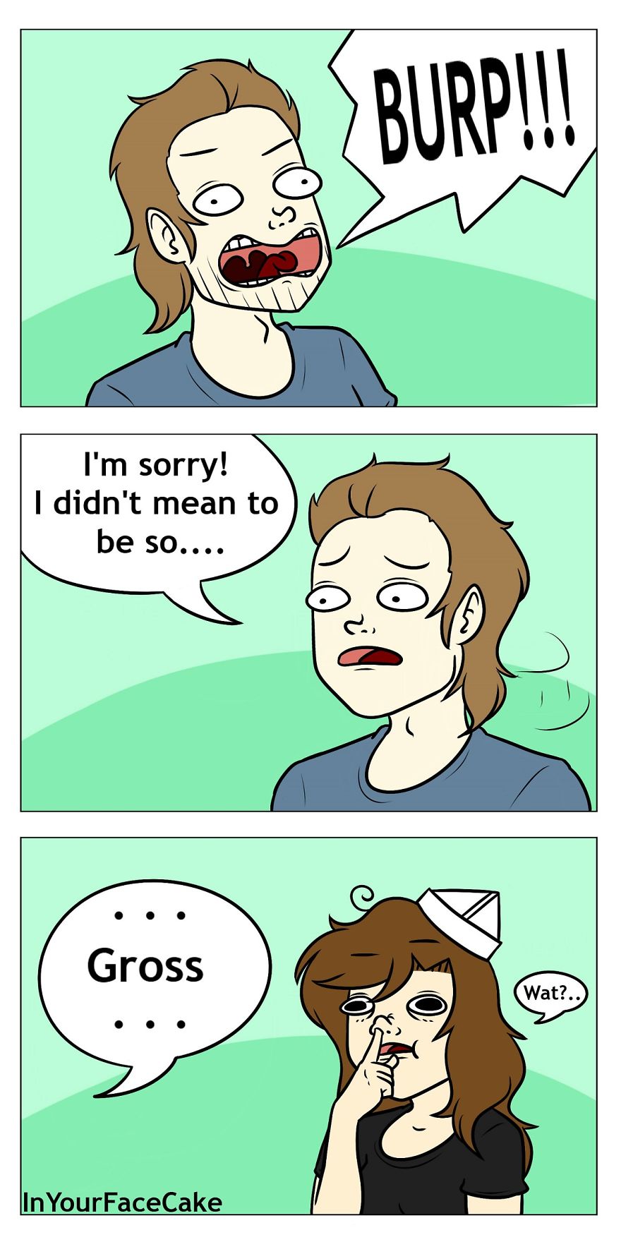 In Your Face Cake Comics - Oc