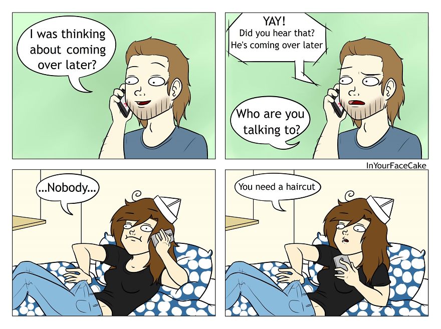 In Your Face Cake Comics - Oc