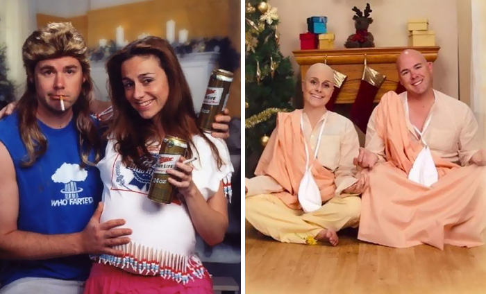 Una familia envía las felicitaciones de Navidad más embarazosas durante 15 años y son muy divertidas