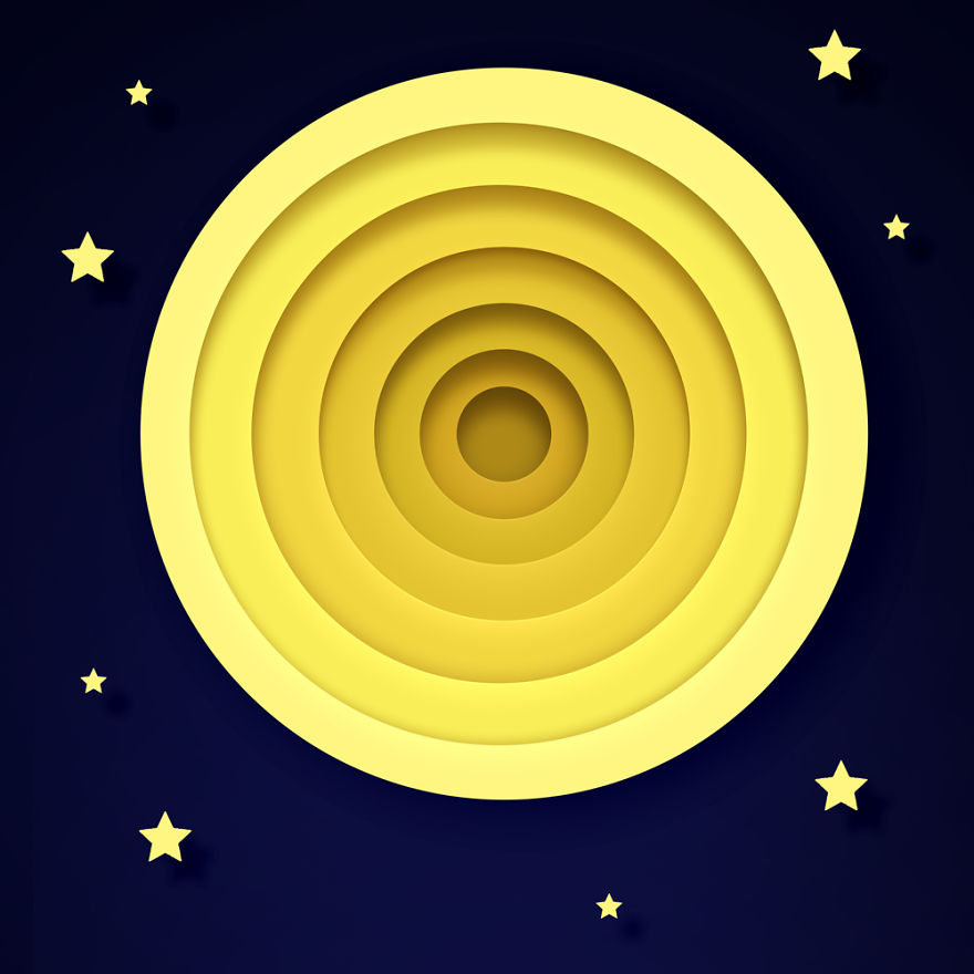 Colorful Digital Paper Cut Art