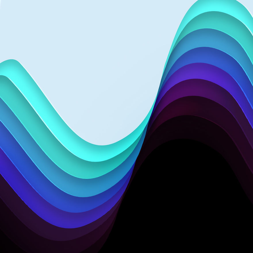 Colorful Digital Paper Cut Art