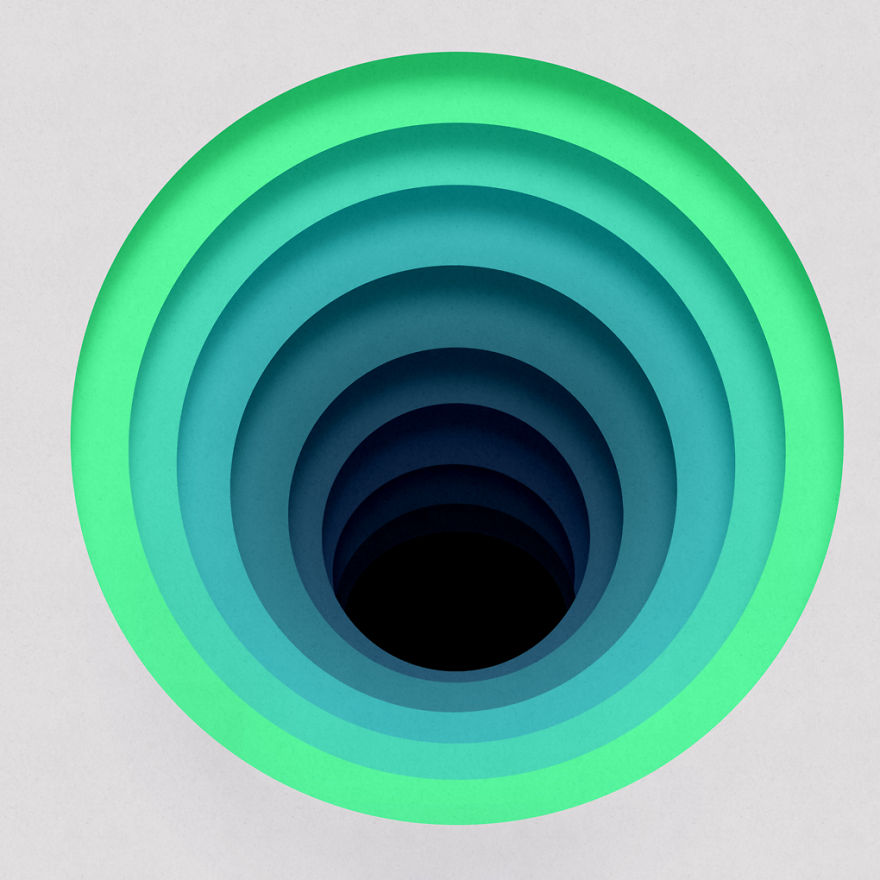 Colorful Digital Paper Cut Art