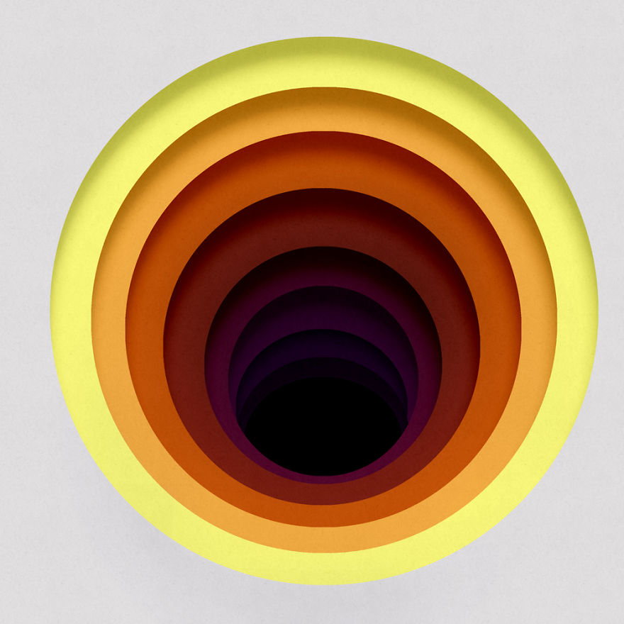 Colorful Digital Paper Cut Art