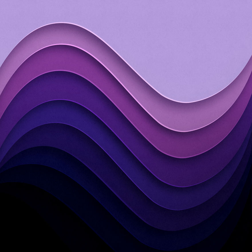 Colorful Digital Paper Cut Art