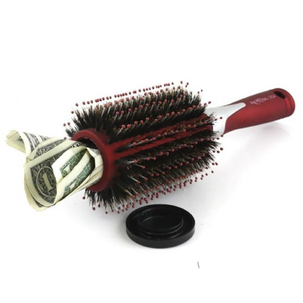 A Secret Compartment In A Hair Brush