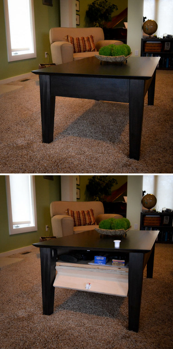 Secret Compartment Coffee Table