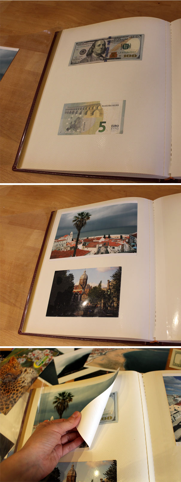 Magnetic Page Photo Album Hiding Place