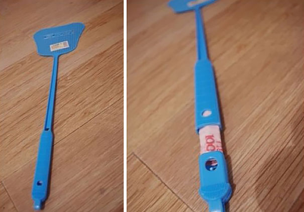 Flyswatter Secret Storage