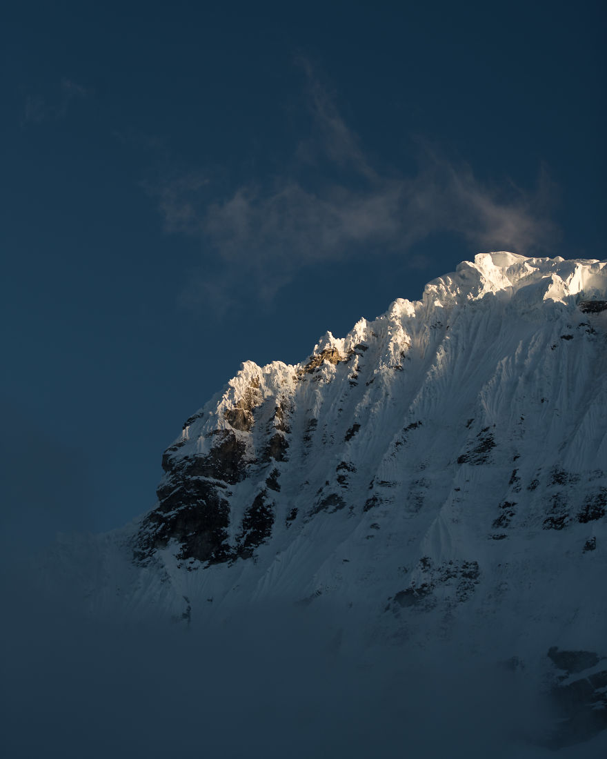 We Spent The Night At A Glacier Lake In Peru At 4600 Meters