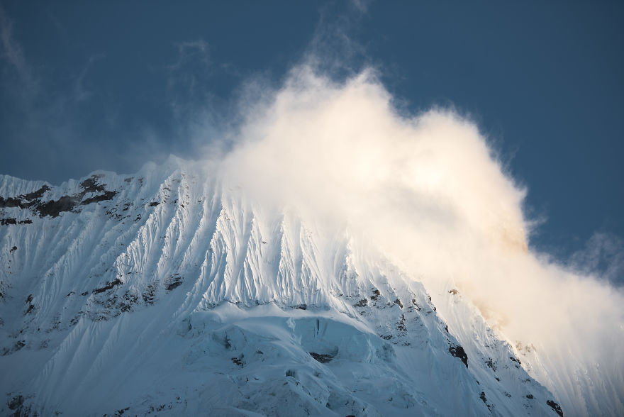 We Spent The Night At A Glacier Lake In Peru At 4600 Meters