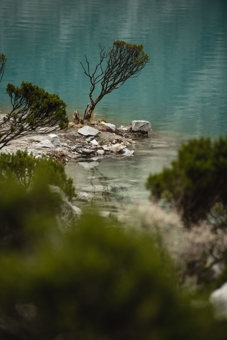 We Spent The Night At A Glacier Lake In Peru At 4600 Meters
