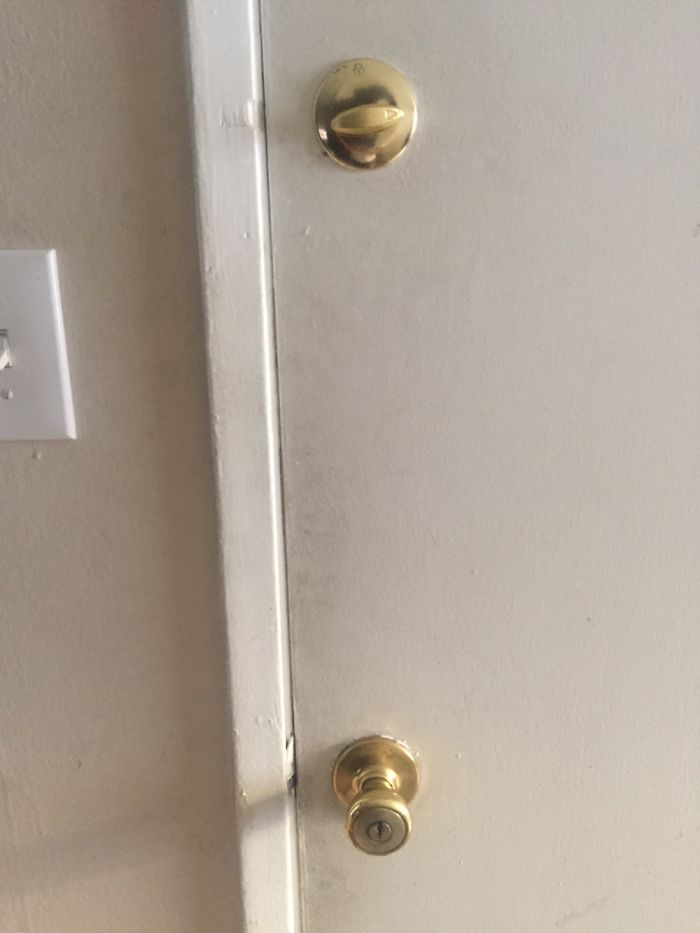 We Hired A Locksmith To Come Fix The Locks On Our Door.